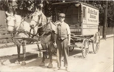 Ca. 1910 Youngstown Ohio RPPC Butter-Krust Bread Advertising Delivery Wagon