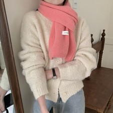 Image of Winter Women Ladies Long Knit Scarf Warm Soft Solid Color Wool Shawl Wrap Woolen