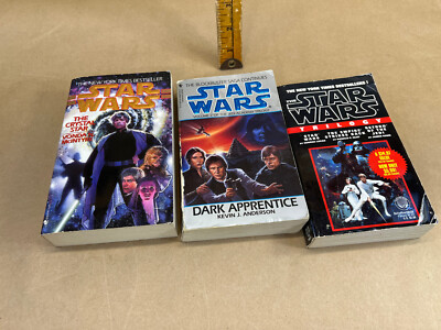 Star Wars paperback Book lot: Movie Trilogy Dark Apprentice Crystal Star
