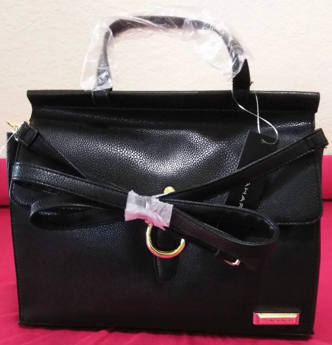 Tahari glam flap best sale satchel