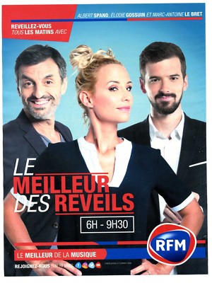 2017 Werbung für Radio RFM mit Spano, Gossuin, Le Bret