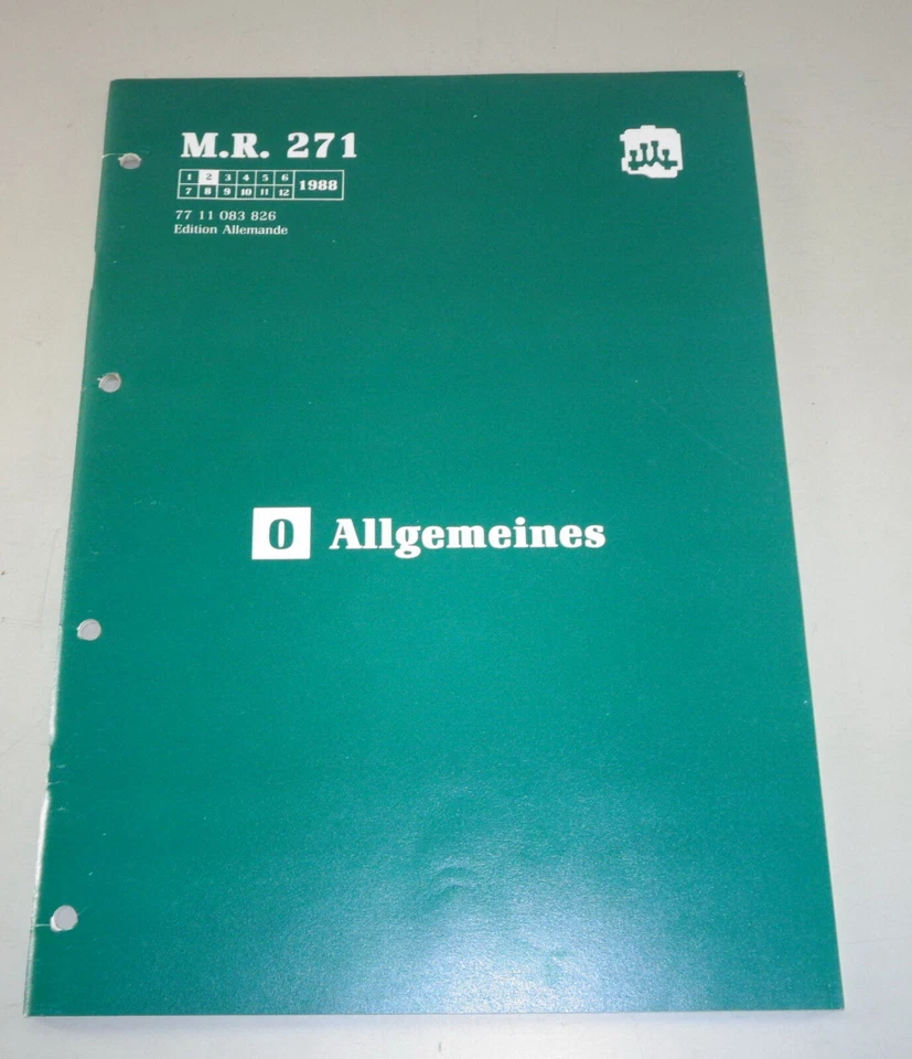Manual De Taller Renault Espace General, Estado 02/1988 - Imagen 1 de 1