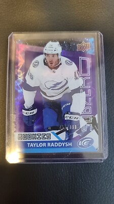 2021-22 UD Ice Sub Zero Rookies #SZ-42 Taylor Raddysh /999 - Tampa Bay Lightning