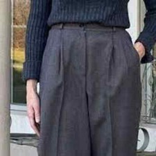 Vintage 1980s GIORGIO SANT' ANGELO for Collectibles Black Wool Trousers 14 NWT