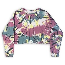 COLSIE Women s Tie Dye Cropped Sweatshirt - Size Small