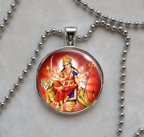 Hindu Goddess Durga Devi Shakti Pendant Necklace