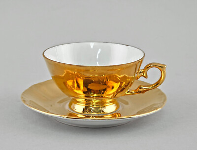 A-9240181 Moccha Cup Gold Uninstall Kor Kahla Thuringia 4 1/2x1 13/16in