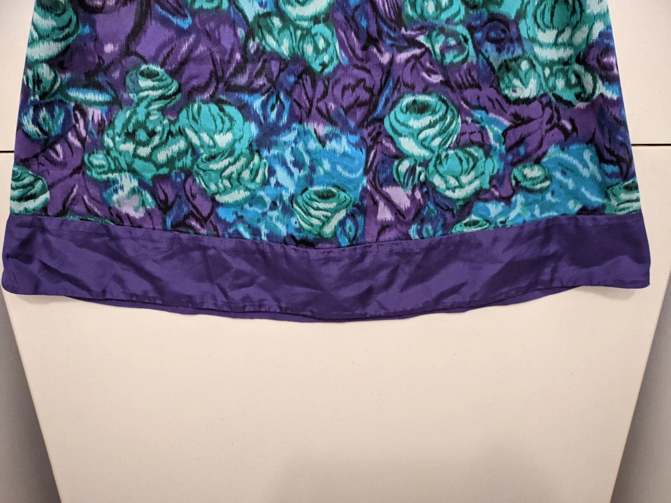 Vestido Moulinette Soeurs Mujer 0 Púrpura Sin Tirantes Acampanado Imperio Floral Geométrico Foto 2 de 4