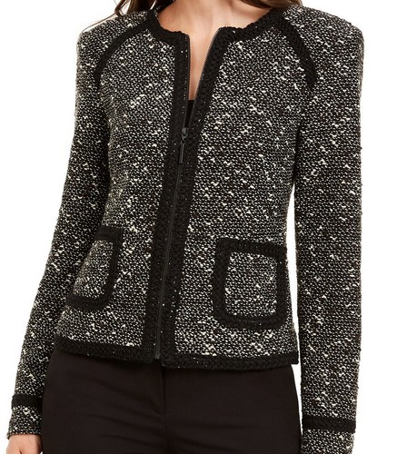 NWT $498 Nanette Lepore Speckled Tweed 