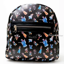 Disney Purse Mini Backpack 100 Anniversary 10" Faux Leather Lady Travel Bag New
