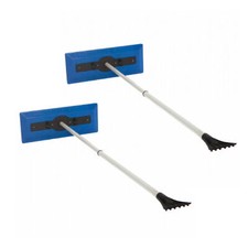 Snow Joe 2 Pack Windshield Ice Scraper Car Window Snow Removal Broom For Winter Snow Joe 2 Pack Windshield Ice Scraper Car Window Snow Removal Broom For Winter