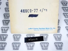 AMF Harley Davidson NOS NEW 46909-77 Right Turn Label FL FLH FLT XLCR FX FXS