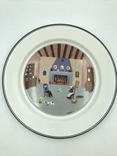 Villeroy Boch Design Naif Dinner Plate By The Fireside 10.5" LaPlau
