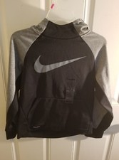 Boys Black Nike Therma Hoodie with DRI-Fit Size: Small
