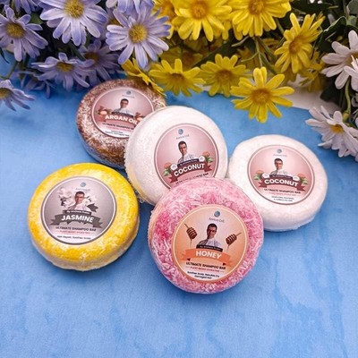 Natural Shampoo Bar Soap with Conditioner 46+ Scents Available Solid Shampoo Bar