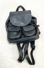 Mini Backpack Small Purse Travel Bag Faux Vegan Leather Wild Fable Black 10”