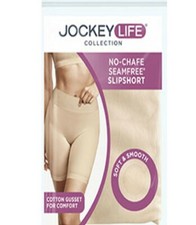 Jockey Life Women's No Chafe Seamfree Slipshort Various Sizes, Colors NEW