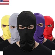 2 Hole Balaclava Hood Outdoor Sports Hat Training Face Mask Unisex Headgear