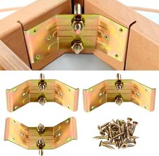 Table Leg Corner Bracket Set of 4 Includes Screws to Provide Strong Support