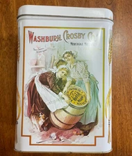 Vintage Washburn Crosby Company Gold Medal Flour Tin Canister - Empty