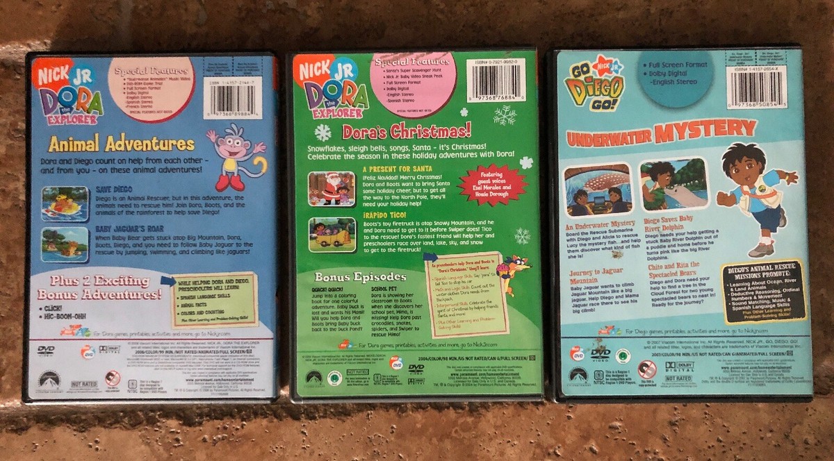 2 Dora the Explorer + 1 Go Diego Go DVD's 97368768840| eBay