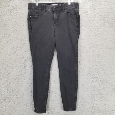 Torrid Jeans Womens 14 Petite Black Stretch Mid Rise Shaping