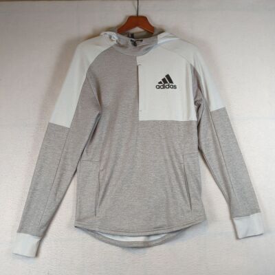 Adidas Mesh Two Toned Training Athletic Performance Men's Hoodie Sweater S 