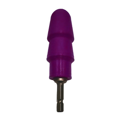 Purple Vac-U-Lock style adapter for power Screwdriver or Drill 3d Printed.
