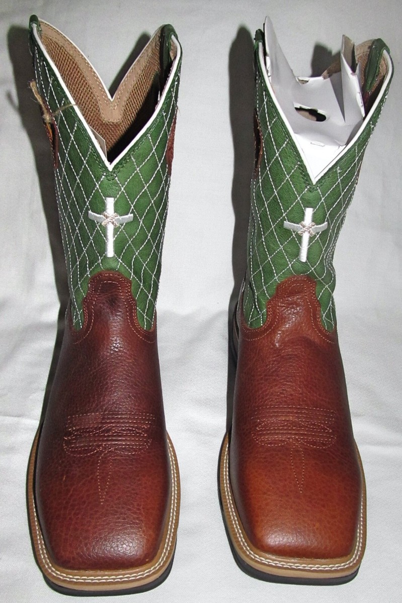 New Twisted X Green Cross Steel Toe 12