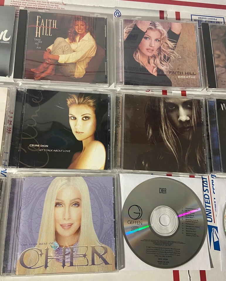 Lot of 17 Singer CD's Faith Hill, Cher, Jack Johnson, Mariah Carey, Norah Jones - Image 3 of 4