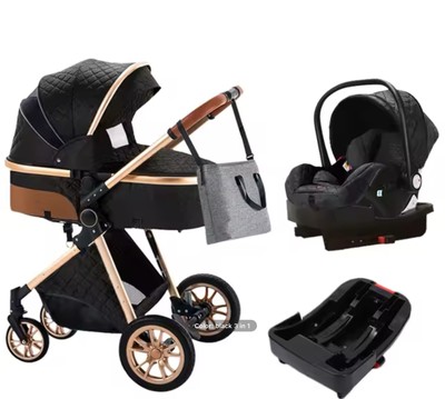 Baby Stroller 3 in 1 with Car Seat and Stroller Newborn Baby Car Seat Trolley