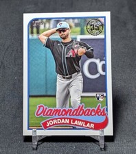 Jordan Lawlar 1989 Rookie RC 2024 Topps Update Series Card #89US-40 Diamondbacks. rookie card picture