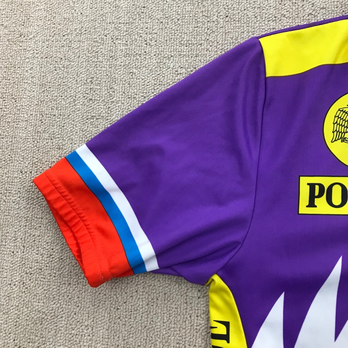 Vintage SMS Santini Cycling Jersey Mens Large Purple RUSSIA Vintage SMS Santini Cycling Jersey Mens Large Purple RUSSIA