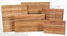 Bathroom Shower and anywhere Solid Teak Wood Mat Slip Resistant