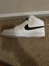 Size 11.5 - Nike Court Vision Next Nature Mid White Black - OG price $180