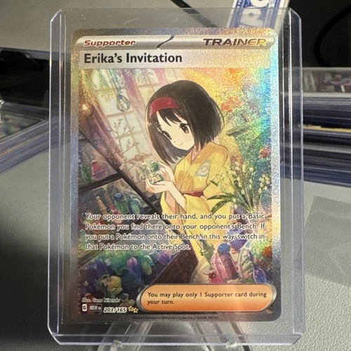 Pokémon TCG Erika's Invitation 203/165 SV 151 Full Art Holo SIR