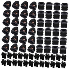 72 Pcs Winter Beanies Hat Glove Scarf Sets Unisex Knitted Cap Beanie Bulk Black