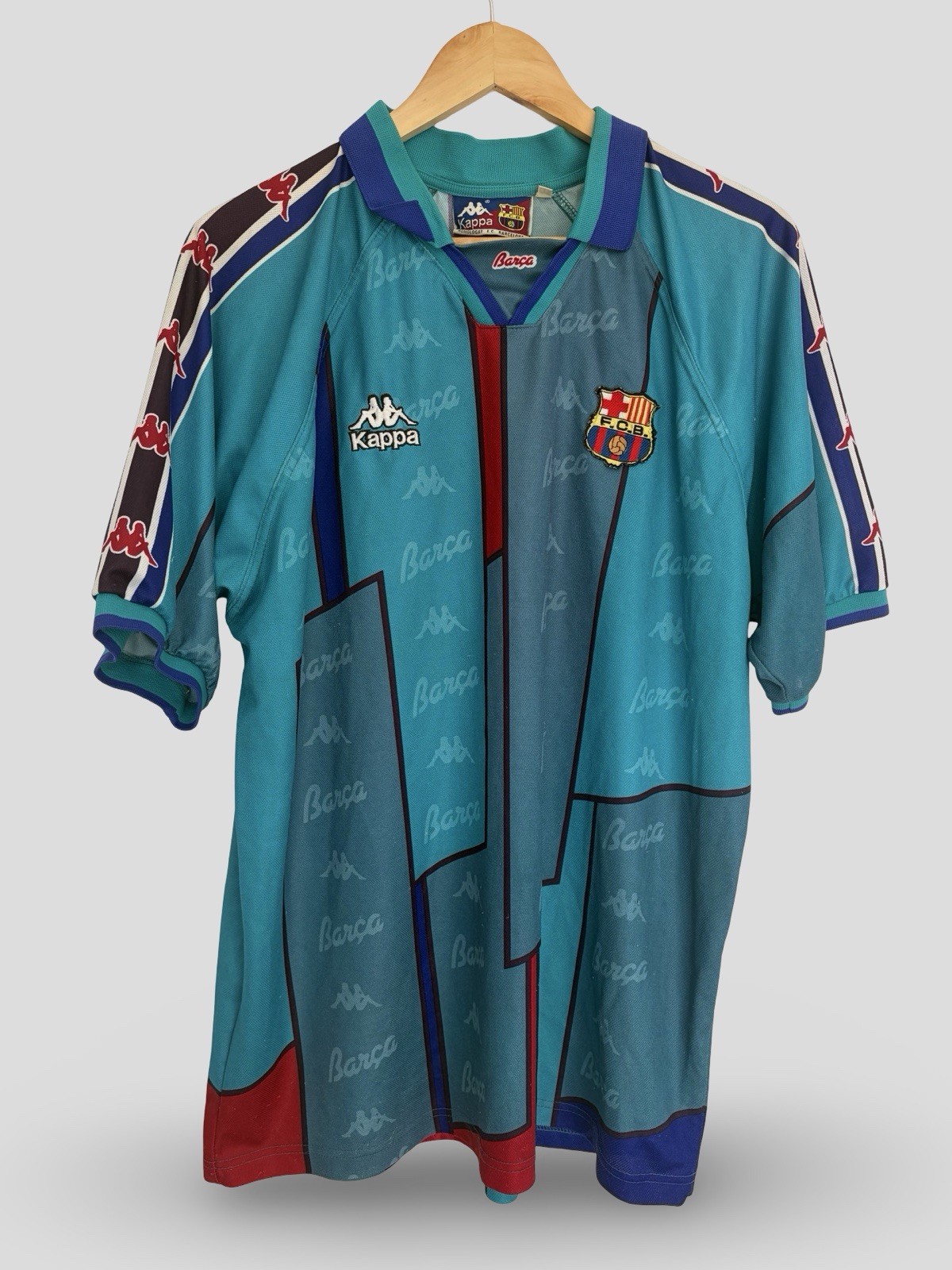 Barcelona Kappa 1995/97 Away. XL In 8.5/10 Condition. 