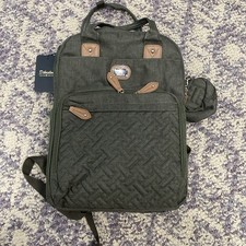 Dikaslon Diaper Bag Backpack w/Stroller Straps, Lightweight, Army Green