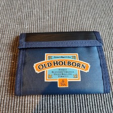 Vintage 1990s Promotional Old Holborn Blue Fabric & Plastic Wallet