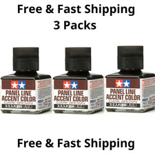 TAMIYA PANEL LINE ACCENT COLOR DARK BROWN 40ML UK Stock 3 PACKS