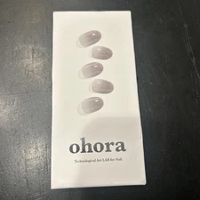Ohora Semi Cured Gel Nail Strips ND-063-J N B Grayish (Lot Of 5 Packs)