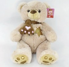 New Teddy Bear Brown Light Dark 15" Plush Plushie Stuffed Animal Valentines Gift