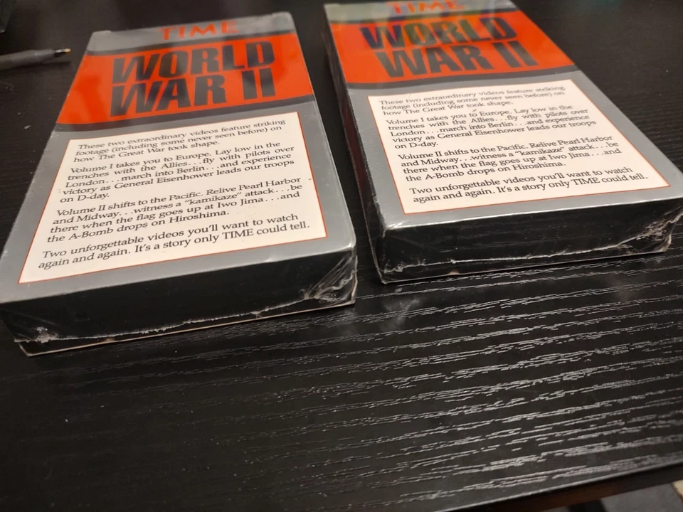 Time - World War II Vol 1 & 2 VHS - Europe/Pacific vintage and sealed - Image 3 of 3