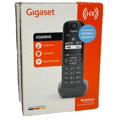 Gigaset AS690HX Schnurloses Telefon Mobilteil DECT Freisprechen Schwarz