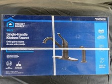 Project Source Wiley Single-Handle Kitchen Faucet Oil-Rubbed Bronze, Side Spray