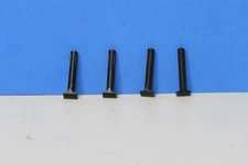 4 PIECES MOLDED CABOOSE SMOKE STACK BLACK PLASTIC L-1692