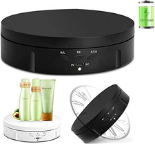Qinmay 360 Degree Electric Rotating Turntable,Battery/Usb Power Supply