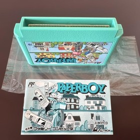 Paperboy Famicom FC Nintendo Altron Rare Japan Import CIB with Case