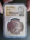 2023 Peace $1 Silver Dollar NGC MS70 Peace Dollar Label